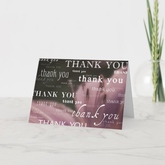 thank you : card (Front)