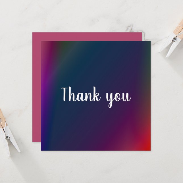 Thank you card (Front/Back In Situ)