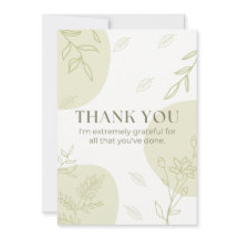 Thank you card