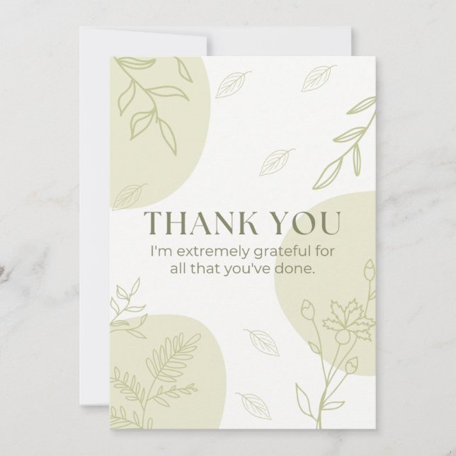Thank you card (Front)