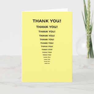 Thank you card