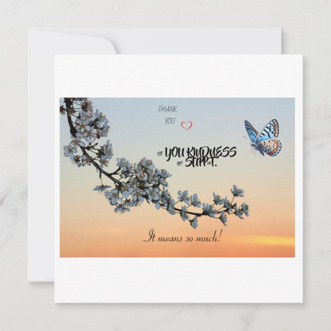 thank you  card (Front)