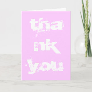 Thank you card