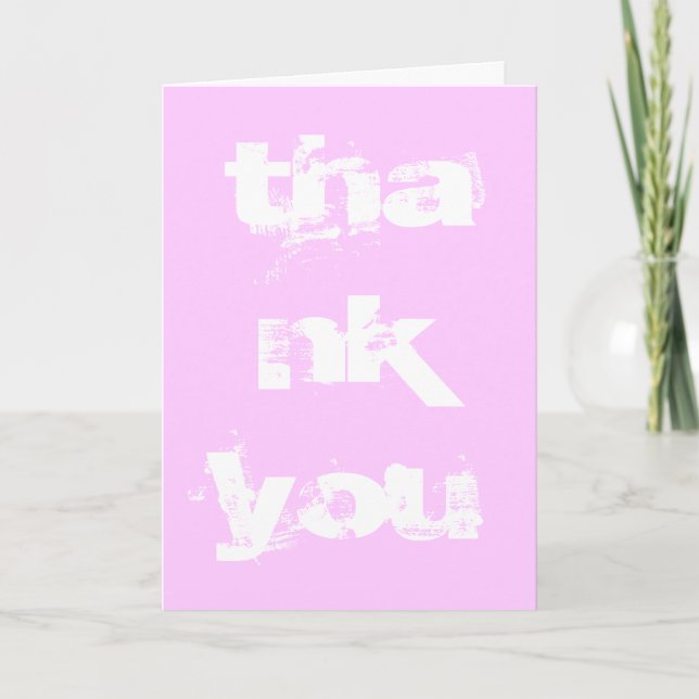 Thank you card (Front)