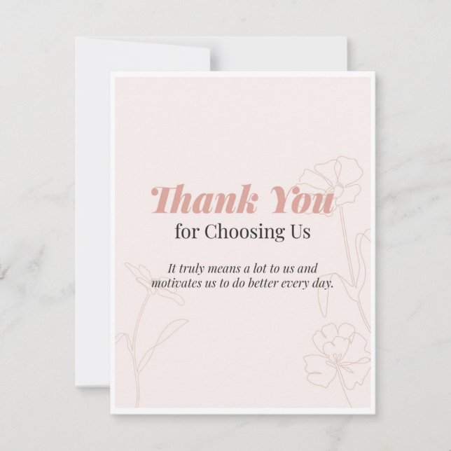 Thank you Card (Front)