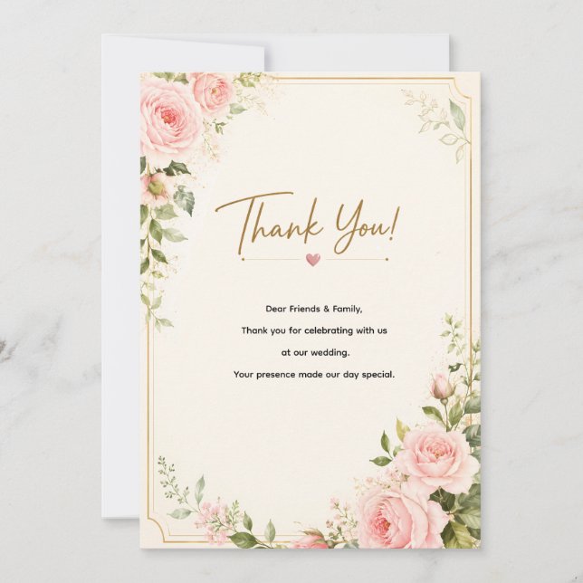 Thank you card (Front)