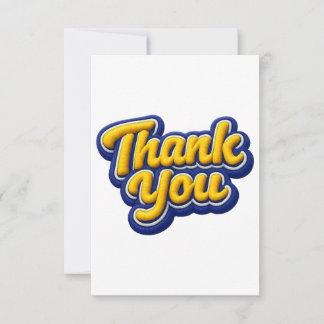 Thank you  card