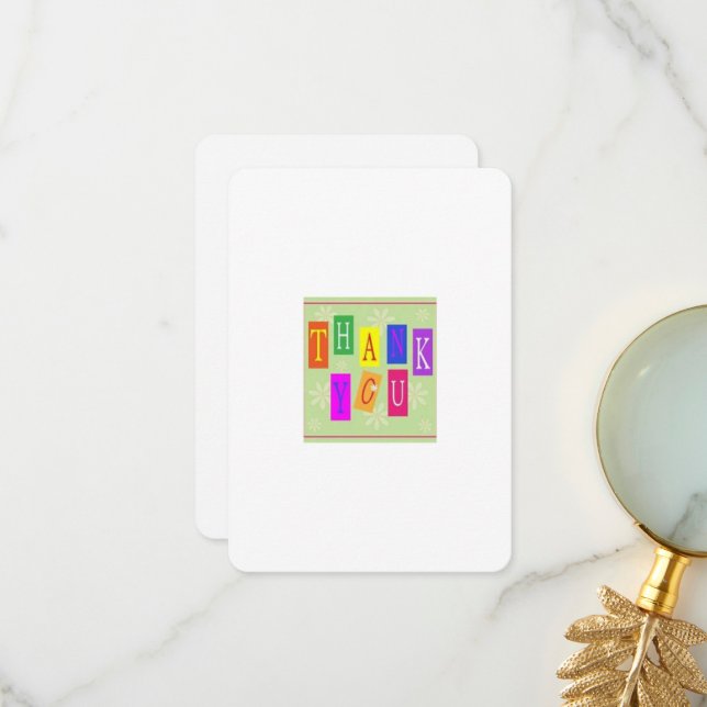 Thank You Card (Front/Back In Situ)