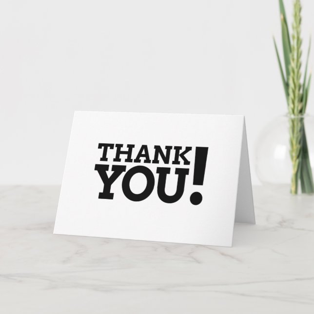 Thank You! Card (Front)