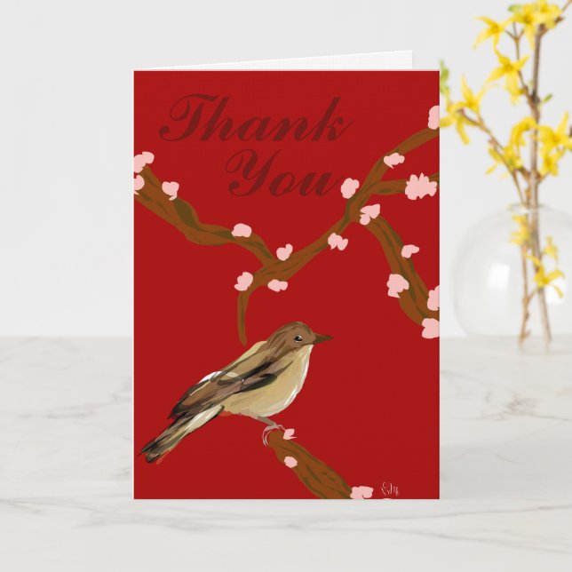 Thank You Card  (Yellow Flower)