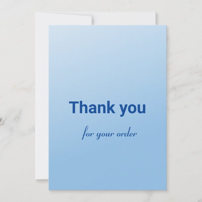 Thank you card (Front)
