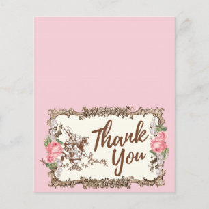 Thank You card - Alice in wonderland