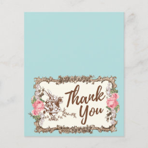 Thank You card -  Alice in wonderland