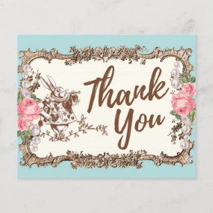 Thank You card - Alice in wonderland
