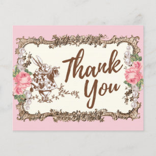 Thank You card - Alice in wonderland