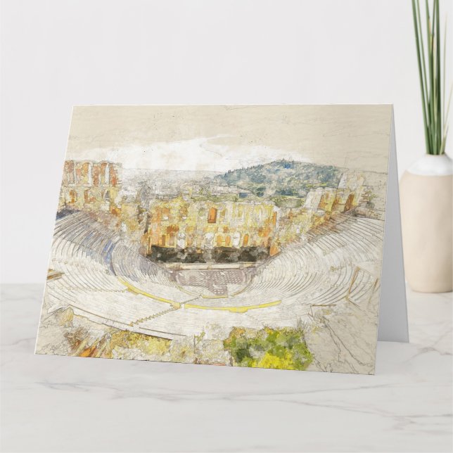 Thank You Card – Ancient Theatre of Athens, Greece (Front)