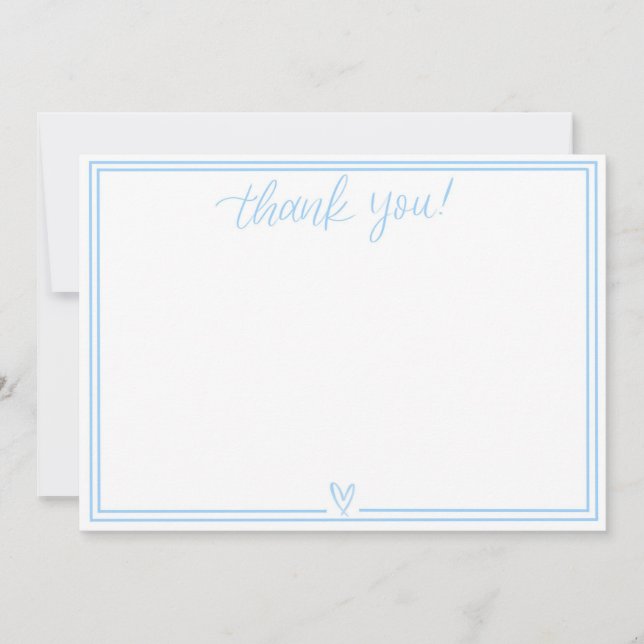 Thank You Card (Baby Blue) (Front)