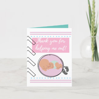 Thank You Card Baby for Doulas, Midwives, & Nurses