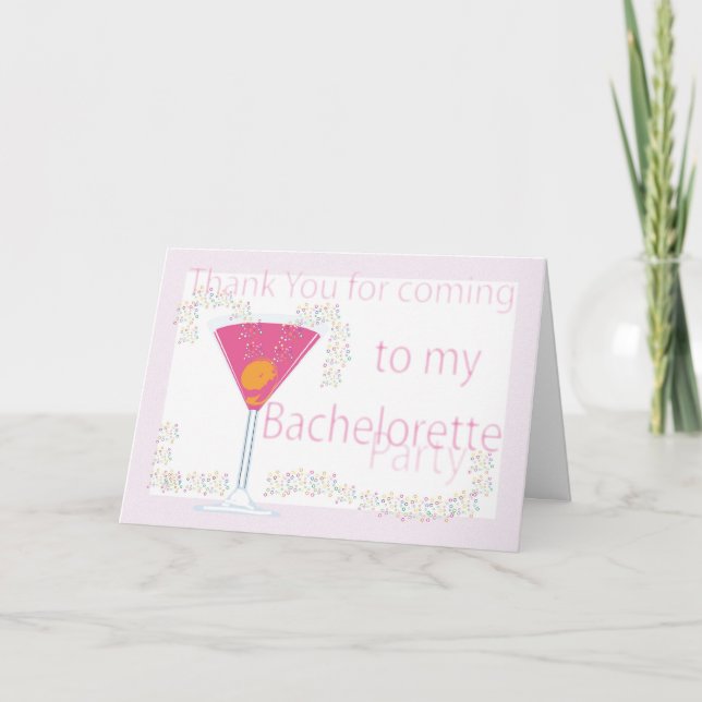 Thank you card Bachelorette Party (Front)