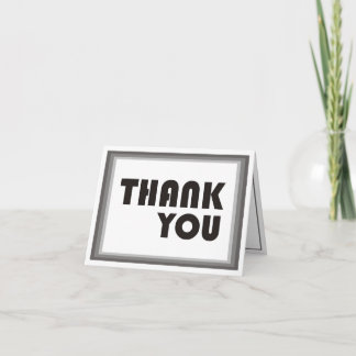 Thank You Card (Bauhaus Font)