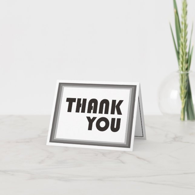 Thank You Card (Bauhaus Font) (Front)