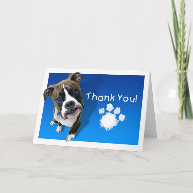 Thank You Card - Boxer (Front)