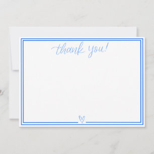 Thank You Card (Bright Blue)