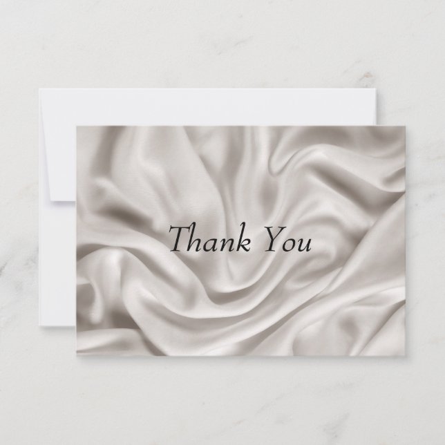 Thank you Card Cream Wedding Set (Front)