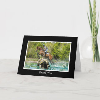 Thank you Card, Cross Country Equestrian Eventing Card