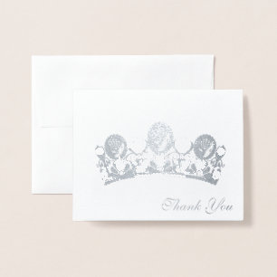 Thank You Card-Crown Foil Card