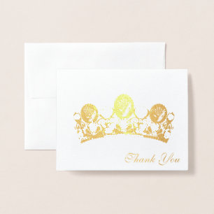 Thank You Card-Crown Foil Card