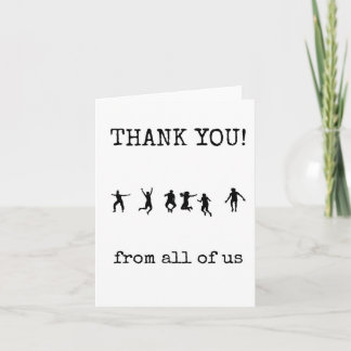 Thank you Card, Customers, From All of Us Card
