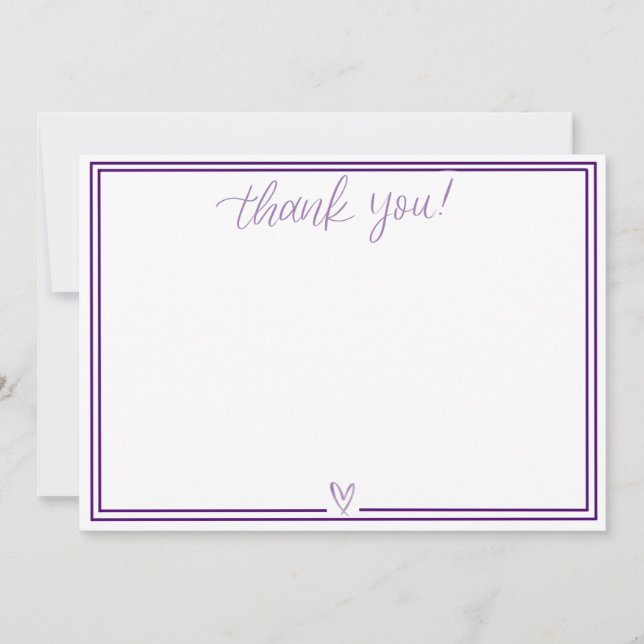 Thank You Card (Dark Purple) (Front)