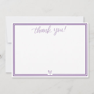 Thank You Card (Dark Purple)