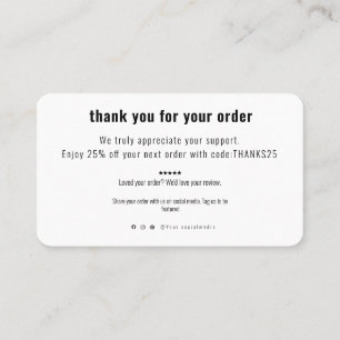 Thank You Card Discount Code Review Small Business