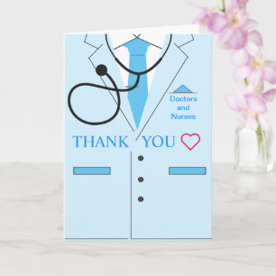 Thank You Card Doctors and Nurses