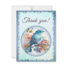 thank you card, elegant and chic