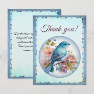 thank you card, elegant and chic  card