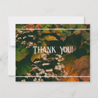 Thank You Card Fall Foliage Personalise
