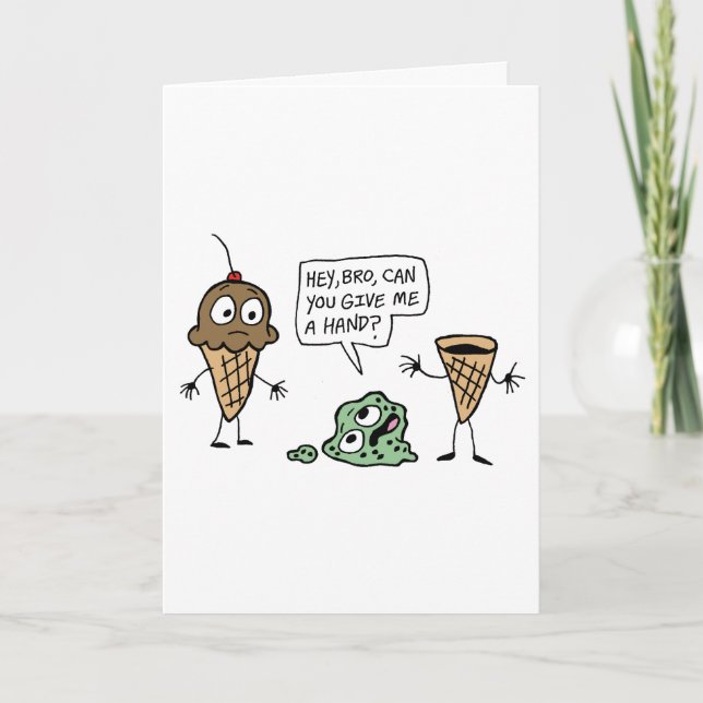 Thank You Card featuring: Ice Cream! (Front)