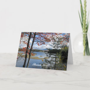 Thank You! Card ~ Flagstaff Lake Maine, USA.