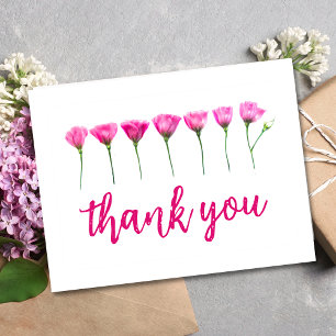 Thank You Card – Floral Design for 85th Birthday
