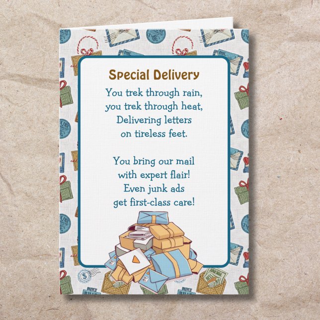 Thank You Card for a Mail Carrier  (Creator Uploaded)