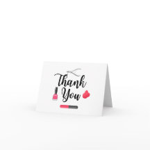 Thank You card for a Nail Tech or Esthetician