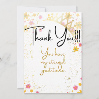 Thank You Card for a Queen