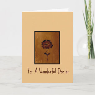 Thank You Card For A Wonderful Doctor