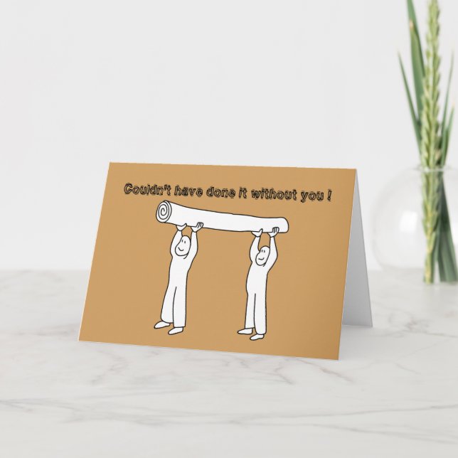 Thank You Card for All you do. (Front)