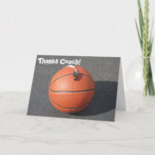 Thank You Card For Basketball Coach