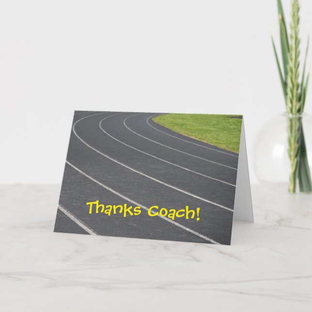 Thank You Card For Coach! (Front)