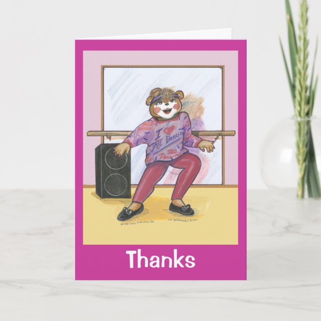 Thank You Card for Dance Instructor (Front)